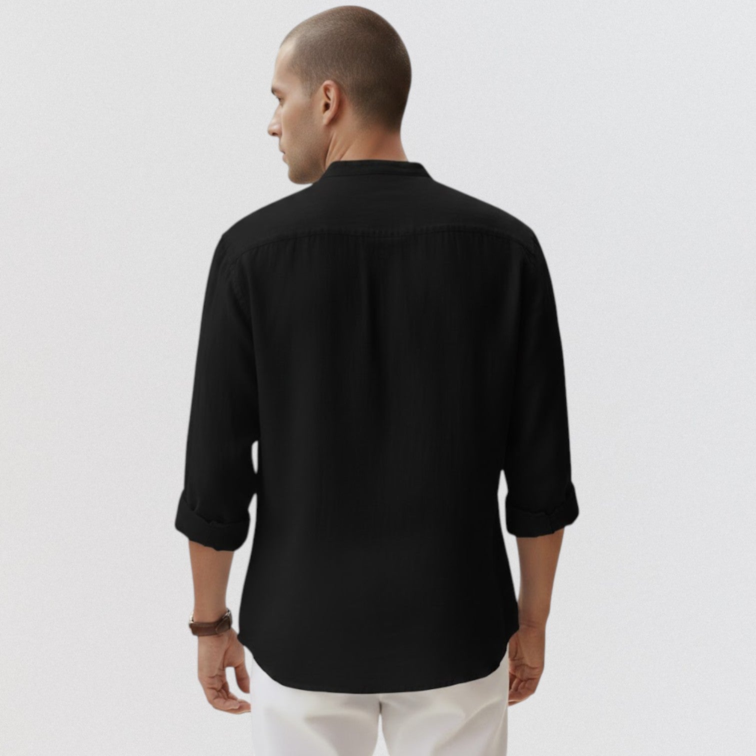 Chemise en lin et coton