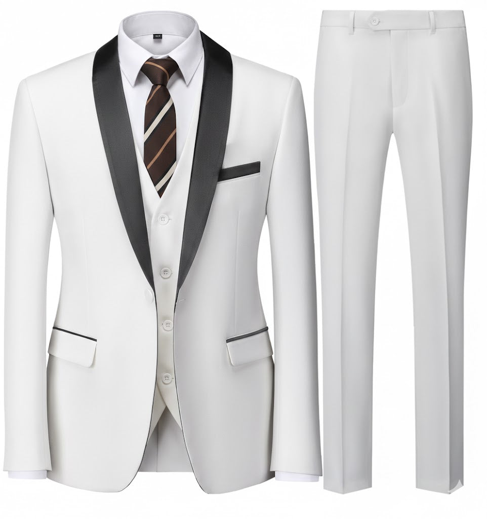 smoking Blanc Trois Pièces