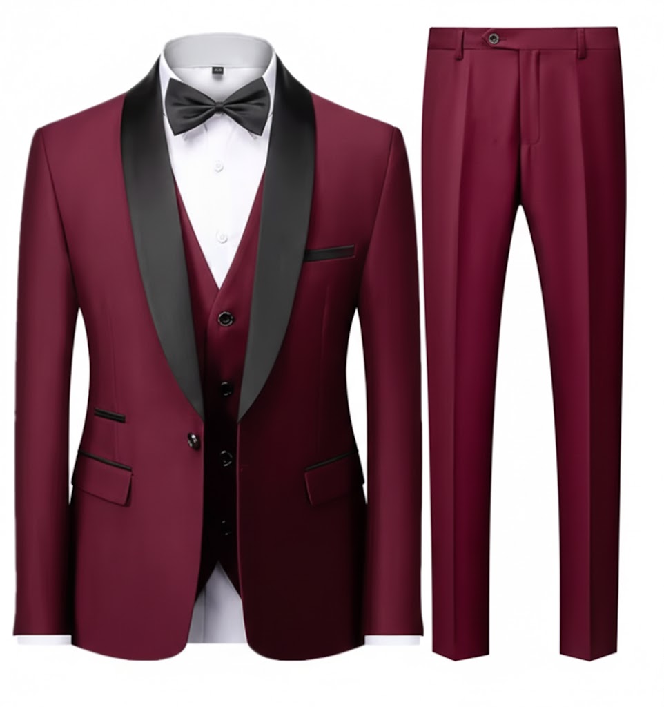 smoking Rouge Trois Pièces